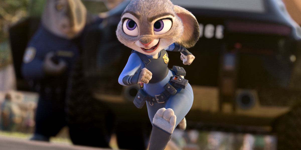 Judy Hopps em perseguição de Weaselton em Zootopia