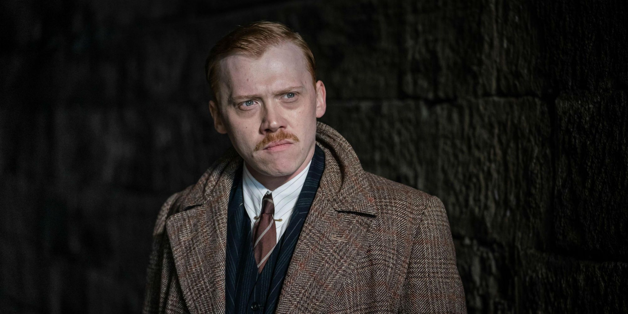 The ABC Murders Rupert Grint's Crome looks inquisitive