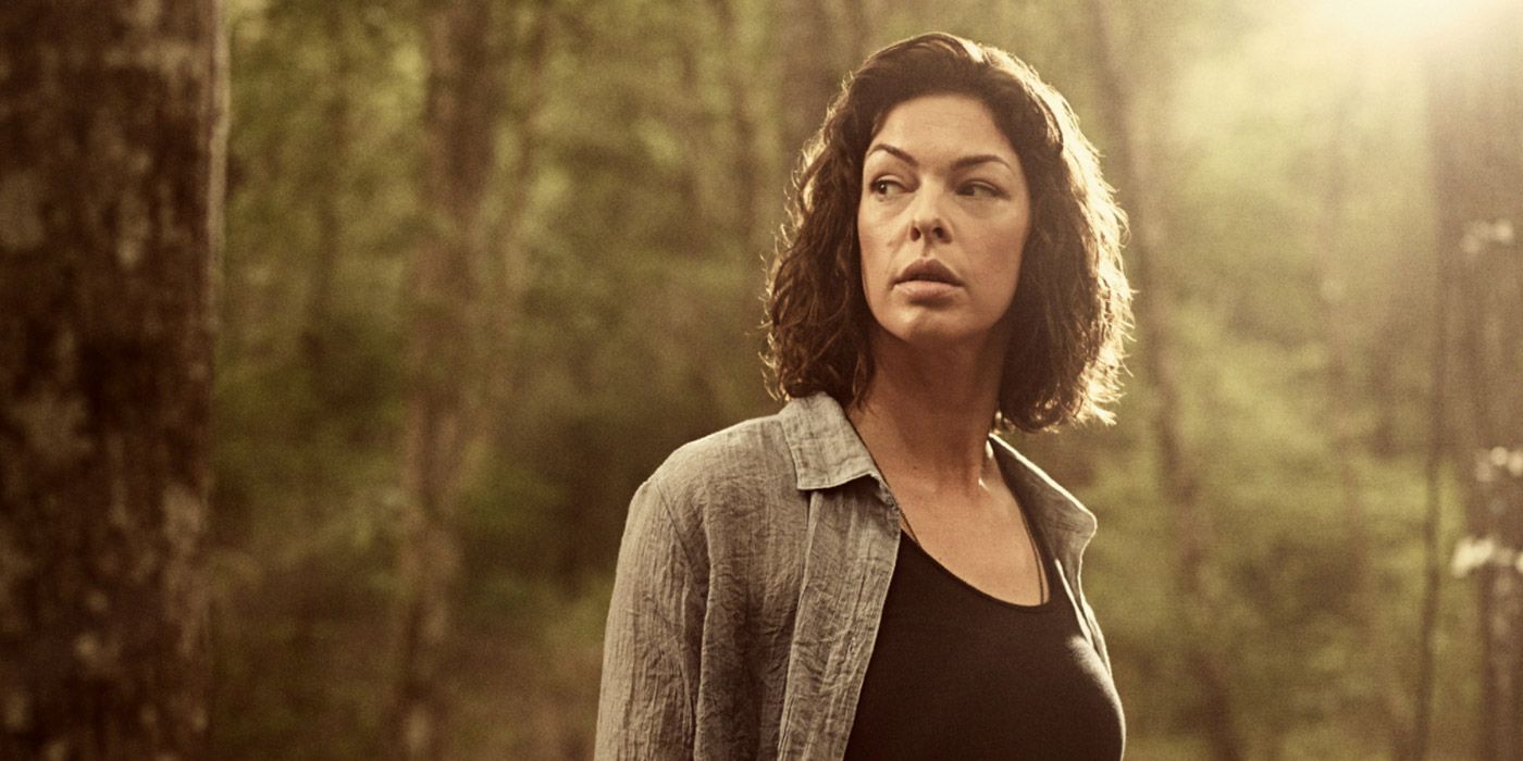 Jadis alone in the woods in The Walking Dead