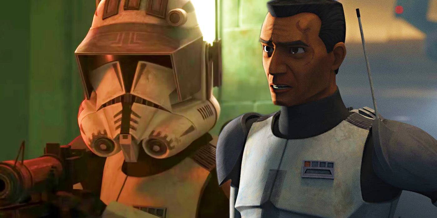 Commander Cody in his clone armor and without his helmet in Star Wars: Bad Batch Season 2 - Obi-Wan Kenobi Season 1 Almost Featured A Commander Cody Arc