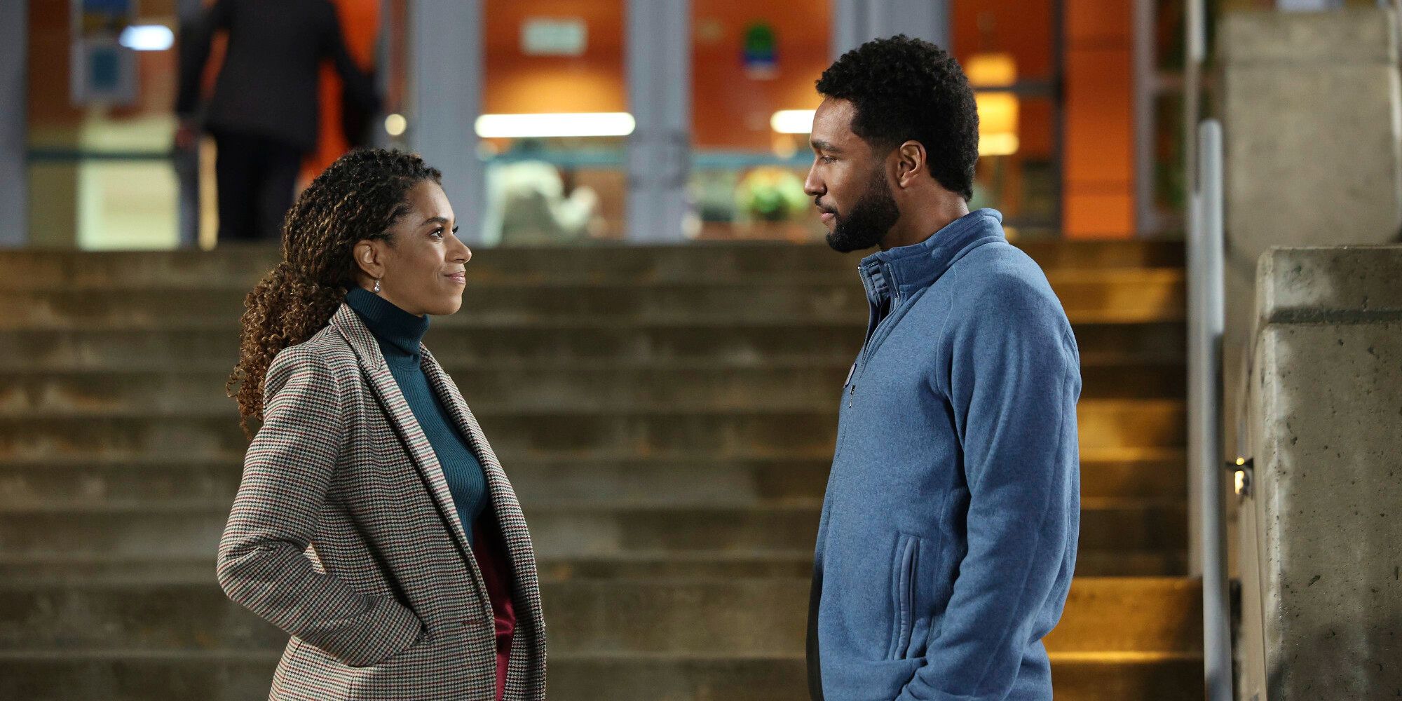 Kelly McCreary As Maggie & Anthony Hill As Winston In Grey's Anatomy.jpg