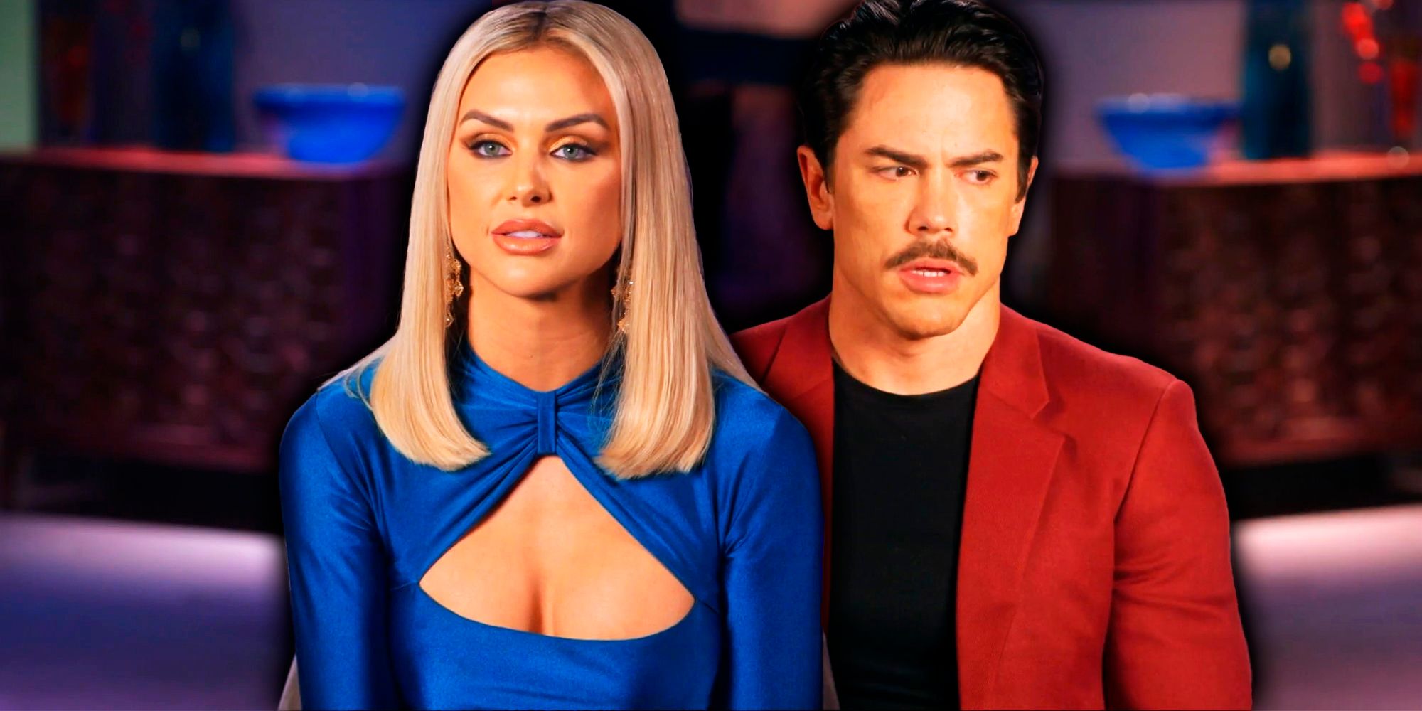 Vanderpump Rules' Lala Kent and Tom Sandoval looking serious - They Were Civil, Which Tom Appreciated - The Group Headed To Lake Tahoe, Welcoming Tom Sandoval
