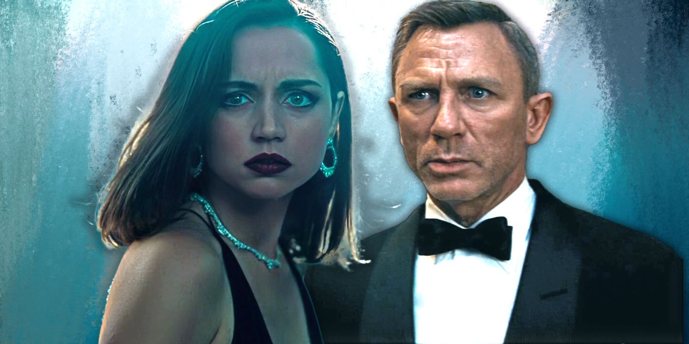 Ana de Armas and Daniel Craig in No Time to Die