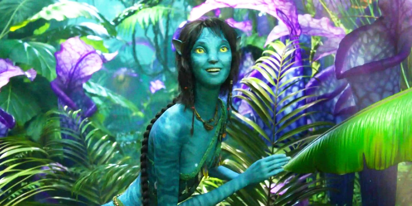 Kiri smiling in Avatar The Way of Water