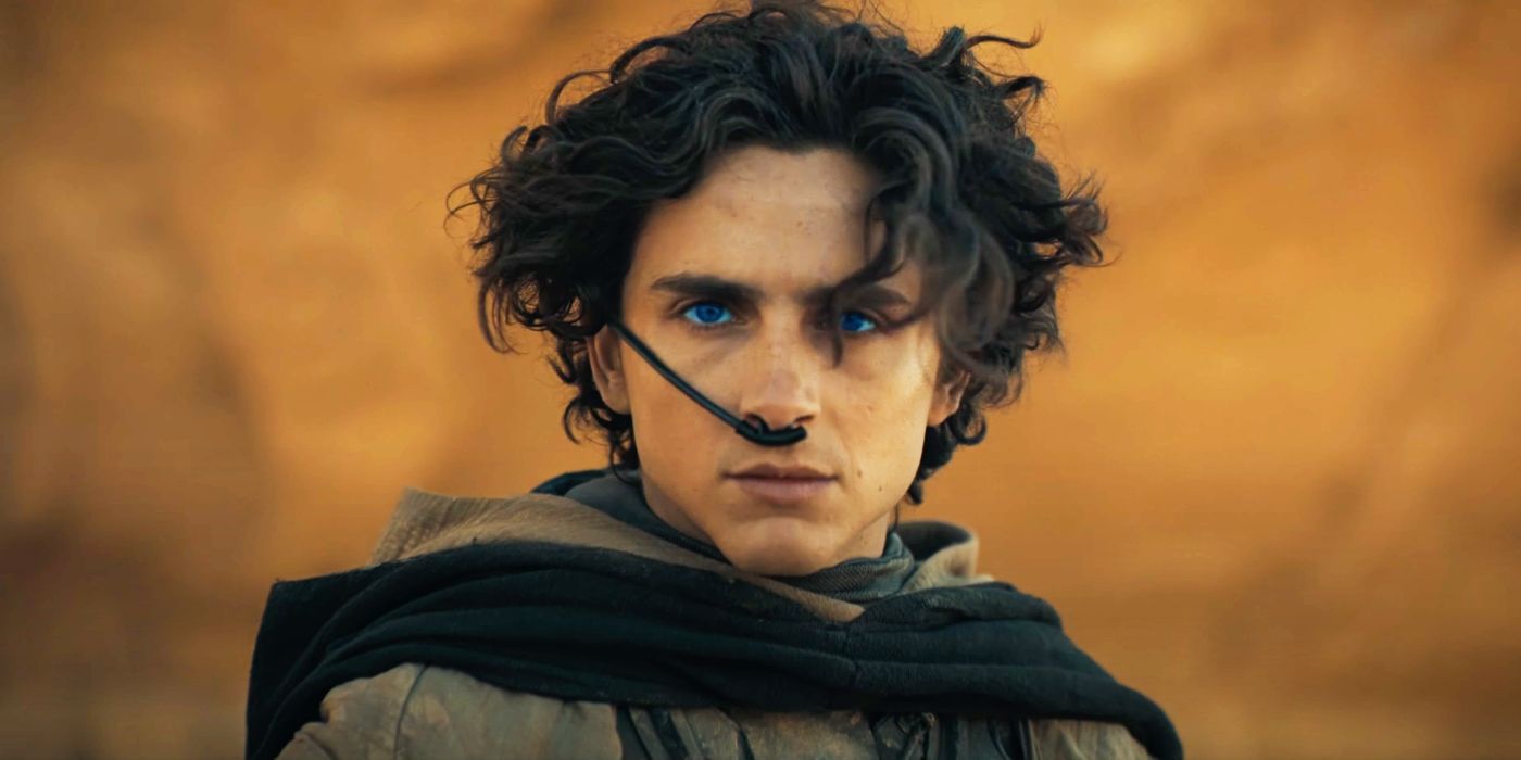 Paul Atreides (Timothée Chalamet) stares ahead in Dune: Part Two
