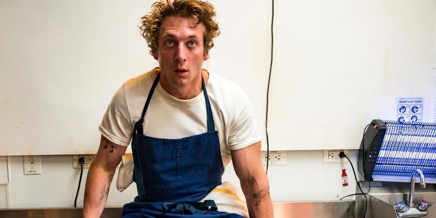 Carmy sits on a counter in The Bear. - All The Huge TV Shows Expected To Release In June 2024