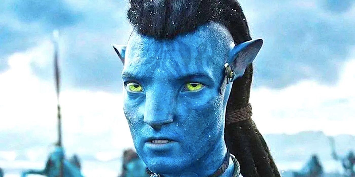 Jake Sully stares forward in Avatar The Way of Water
