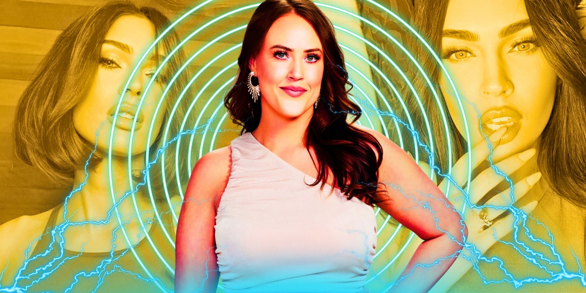 Love Is Blind Season 6's Chelsea and montage of Megan Fox - Brian Austin Green Disagrees With Backlash Against Chelsea Blackwell