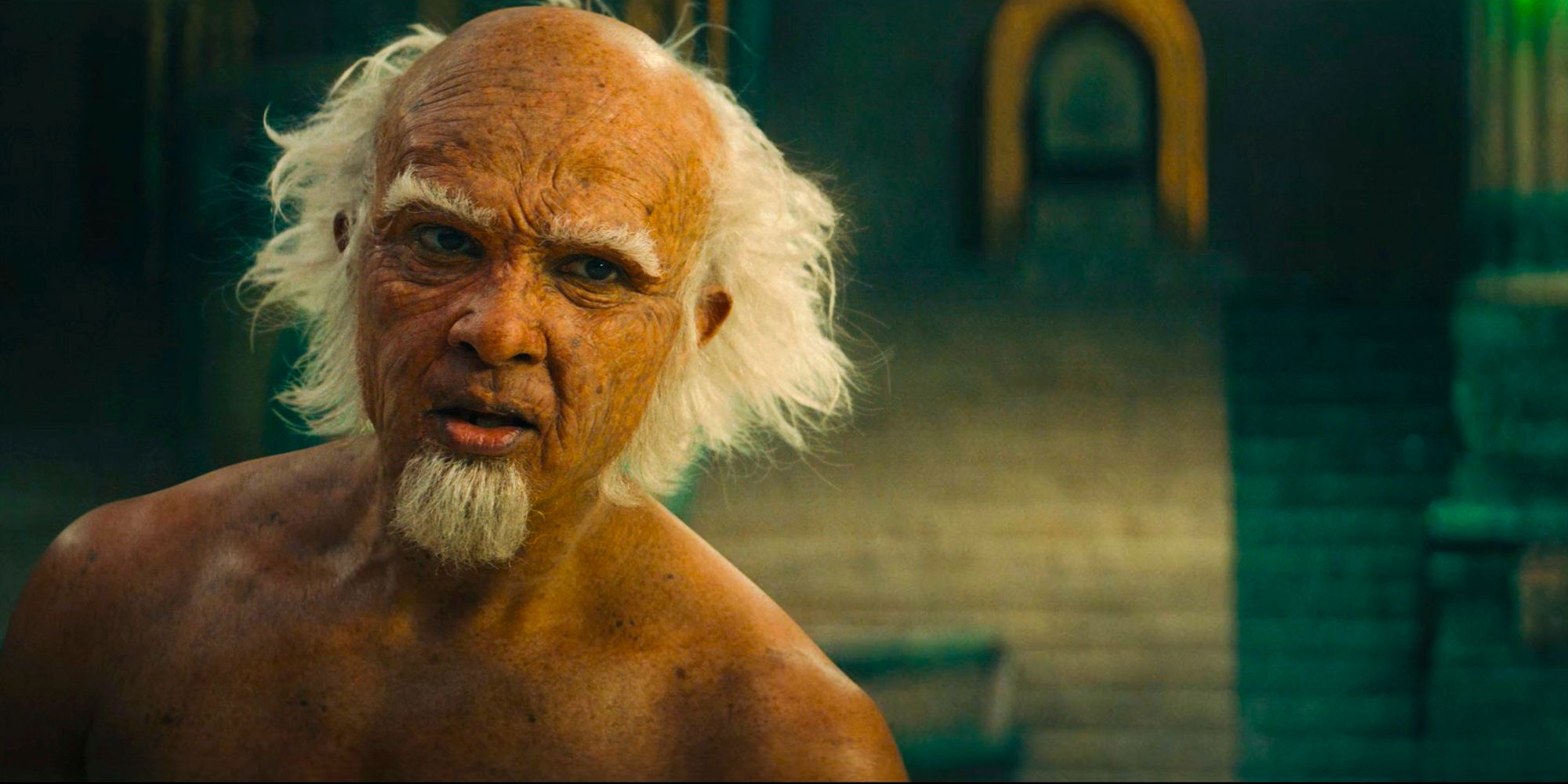 King Bumi fighting looking menacing from Avatar the last airbender Utkarsh Ambudkar as King Bumi - Bumi Lived Through Aang’s Time In The Iceberg in ATLA